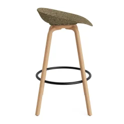 Taburete Mat Barstool 75 cm, Seaweed-beech-black steel*Normann Copenhagen New