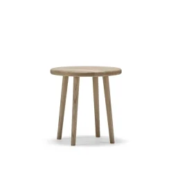 Taburete Miss Button, Roble aceite blanco, bajo*Stolab Sale