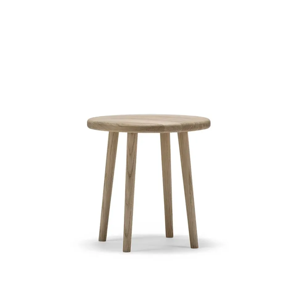 Taburete Miss Button, Roble aceite blanco, bajo*Stolab Sale