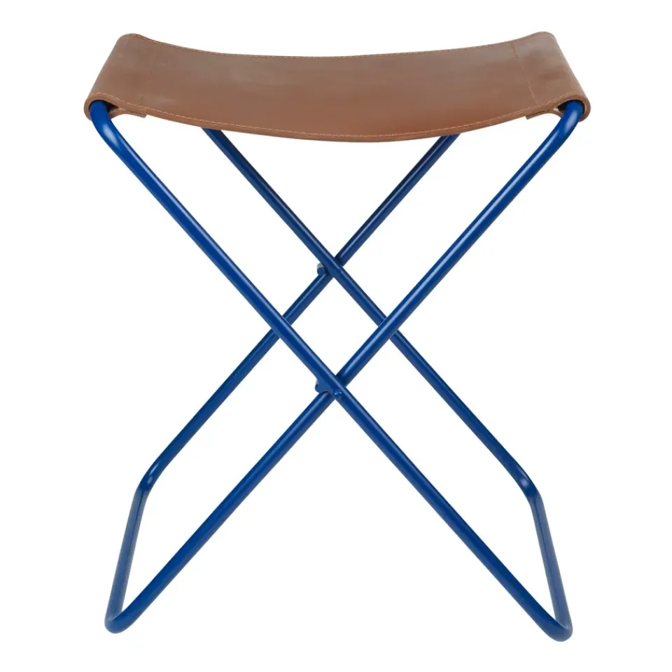 Taburete Nola cuero, Intense blue*Broste Copenhagen Online