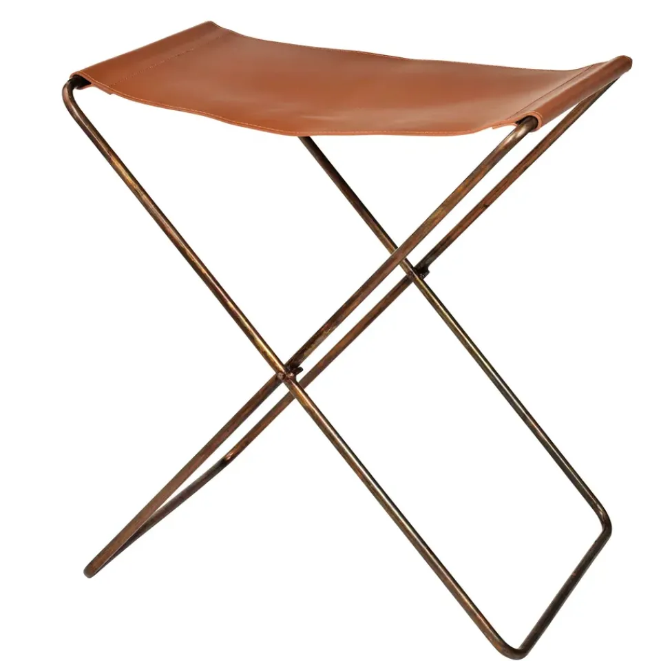 Taburete Nola cuero, , 45 cm*Broste Copenhagen