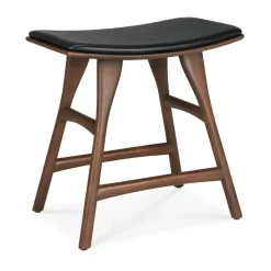 Taburete Osso , Teca-cuero*Ethnicraft Discount