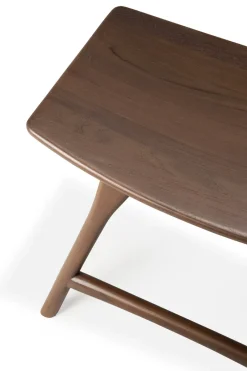 Taburete Osso 48x50 cm, Lackad teak brown*Ethnicraft