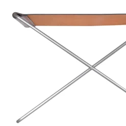 Taburete OX Stool, cuero coñac, acero inoxidable*OX Denmarq Sale