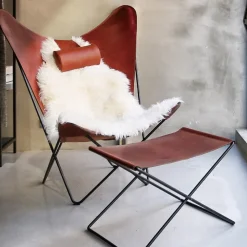 Taburete OX Stool, cuero , acero inoxidable*OX Denmarq Discount