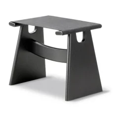Taburete Seto, Canvas - roble lacado , incl. cojín de cuero*Fredericia Furniture Outlet