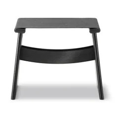 Taburete Seto, Canvas - roble lacado , incl. cojín de cuero*Fredericia Furniture Outlet