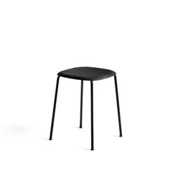 Taburete Soft Edge 70, Black oak-estructura de acero negra*HAY Discount