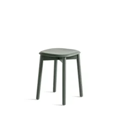 Taburete Soft Edge 72, Dusty green-dusty green estructura de roble*HAY New