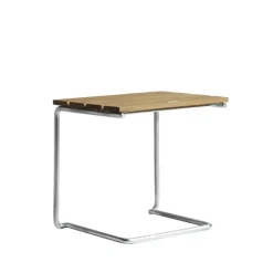 Taburete/reposapiés A3, Roble aceitado - estructura galvanizada en caliente*Grythyttan Stålmöbler Online