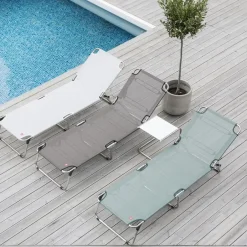 Tumbona Amigo XXL, Tela sage green, estructura de aluminio*Fiam Outlet