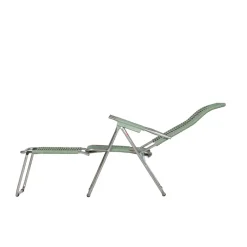 Tumbona Spaghetti con reposapiés, Sage green*Fiam Outlet