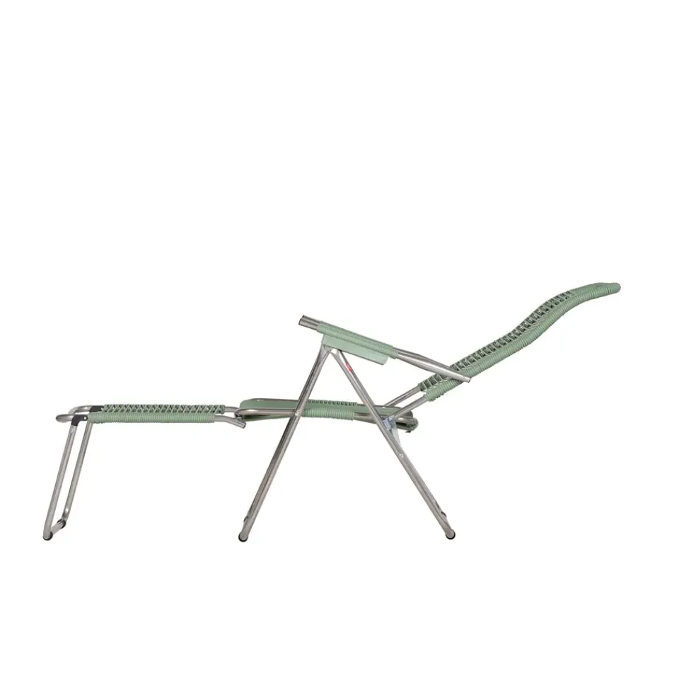 Tumbona Spaghetti con reposapiés, Sage green*Fiam Outlet