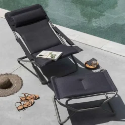 Tumbona Transabed BeComfort, Becomfort dark grey*Lafuma