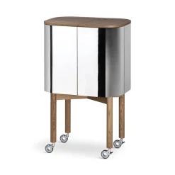 Vitrina bar con ruedas Loud , Roble ahumado*Northern Outlet