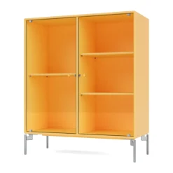 Vitrina Ripple II 69,6x82,2x30 cm, Acacia-ben chrome*Montana New