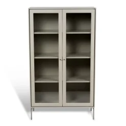 Vitrina Volt 130 cm , Detalles en acero inoxidable*Mavis Sale