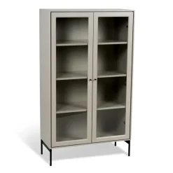 Vitrina Volt 130 cm , Detalles en negro*Mavis Online