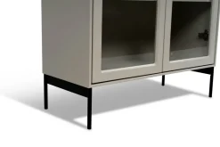 Vitrina Volt 130 cm , Detalles en negro*Mavis Online