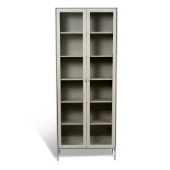 Vitrina Volt 190 cm , Detalles en acero inoxidable*Mavis Discount